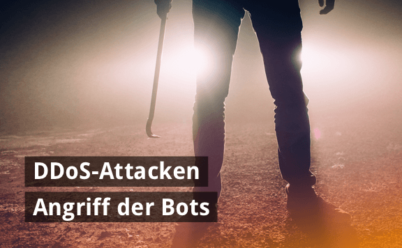 DDoS-Attacken, die Bots greifen an.