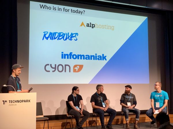 Roast-my-Host-Panel, WordCamp Zürich 2019.
